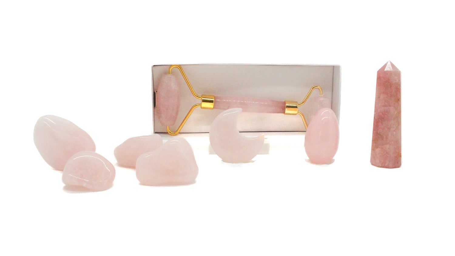 Kristall Set – Rosenquarz